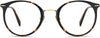 Reina Round Tortoise Eyeglasses from ANRRI, front view
