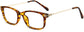 Remington Rectangle Tortoise Eyeglasses from ANRRI, angle view