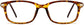 Remington Rectangle Tortoise Eyeglasses from ANRRI, front view