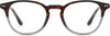 Reviro rectangle gradient leopard grain Eyeglasses from ANRRI, front view