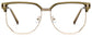 Rex Browline Green Eyeglasses from ANRRI, front view