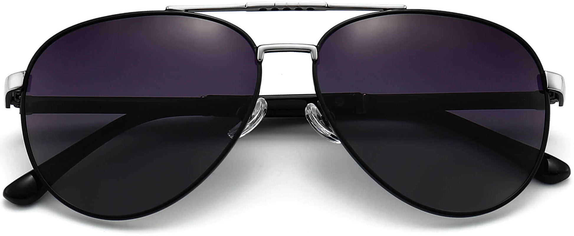 Richard Black Stainless steel Sunglasses from ANRRI, closed view