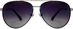 Richard Black Stainless steel Sunglasses from ANRRI, front view