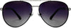 Richard Black Stainless steel Sunglasses from ANRRI, front view