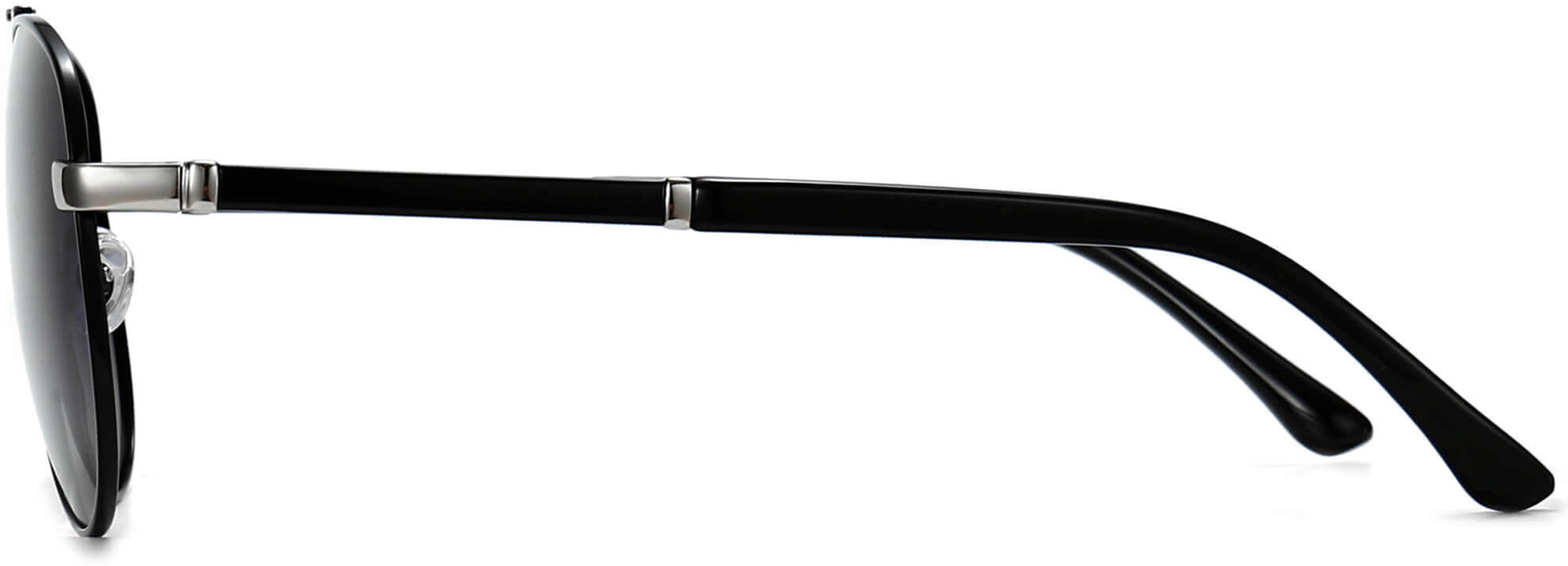 Richard Black Stainless steel Sunglasses from ANRRI, side view