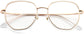 Riley Geometric Gold Eyeglasses from ANRRI, closed view