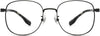 Rocco Square Black Eyeglasses from ANRRI, front view