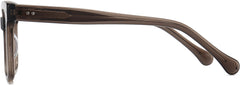 Roger Square Gray Eyeglasses from ANRRI, side view