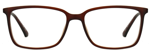 Ronald Square Brown Eyeglasses from ANRRI