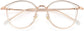 Rory Round Gold Eyeglasses from ANRRI, closed view