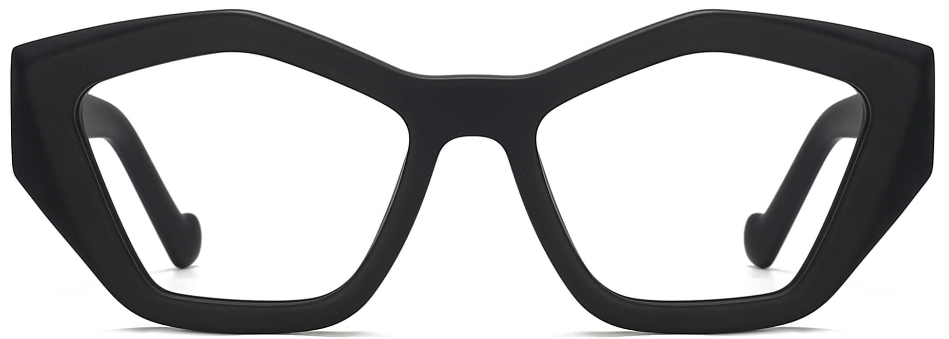 Rosalia Cateye Black Eyeglasses from ANRRI, front view
