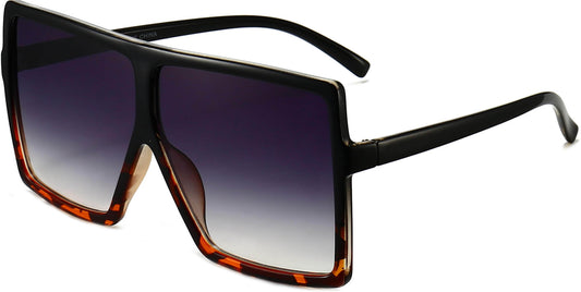 Rowan Black Plastic Sunglasses from ANRRI, angle view