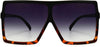 Rowan Black Plastic Sunglasses from ANRRI, front view