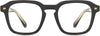 Ruth Square Black Eyeglasses from ANRRI, front view