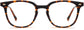 Ryann Round Tortoise Eyeglasses from ANRRI, front view