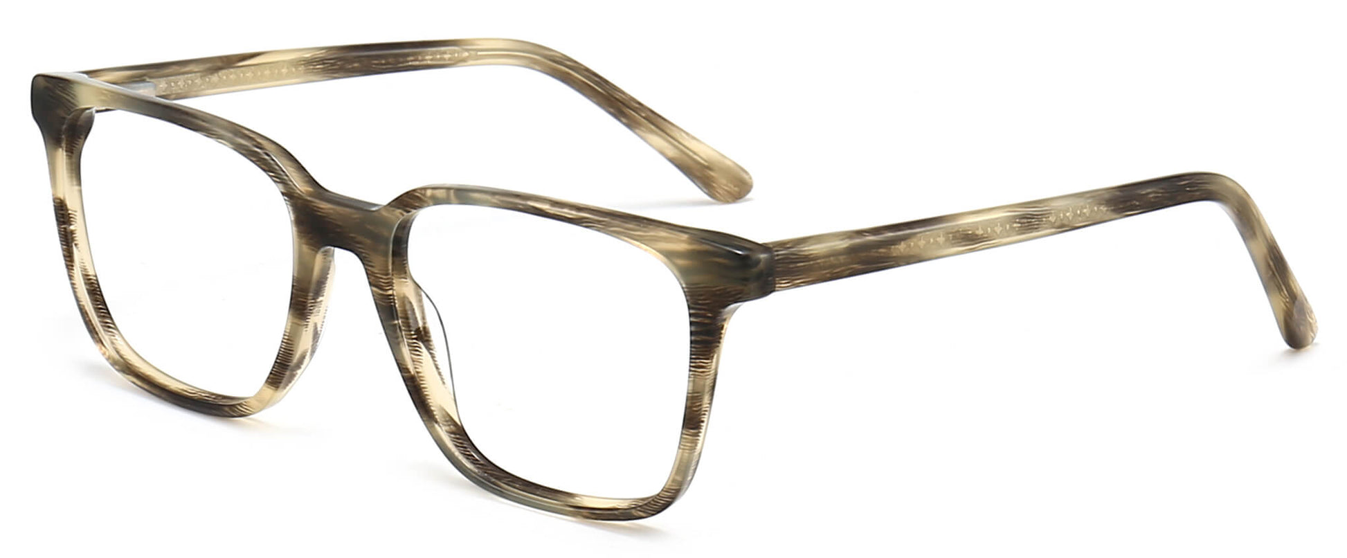 Salvador Square Tortoise Eyeglasses from ANRRI, angle view
