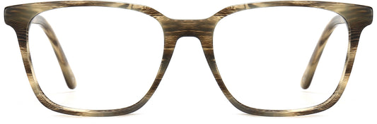 Salvador Square Tortoise Eyeglasses from ANRRI, front view