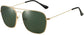 Sam Gold Stainless steel Sunglasses from ANRRI, angle view