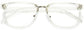 Samir Square Clear Eyeglasses from ANRRI, closed view