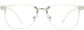Samir Square Clear Eyeglasses from ANRRI, front view
