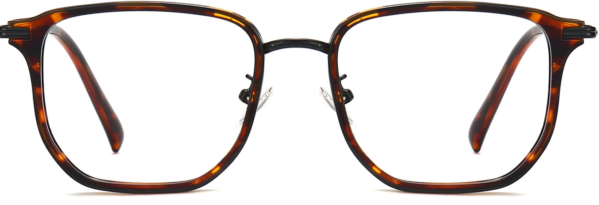 Saoirse Geometric Tortoise Eyeglasses from ANRRI, front view