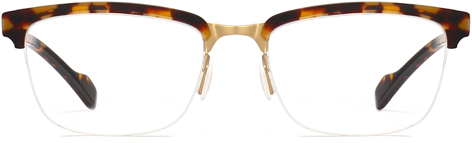 Sarai Browline Tortoise Eyeglasses from ANRRI, front view