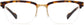 Sarai Browline Tortoise Eyeglasses from ANRRI, front view