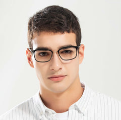 Saturn square black Eyeglasses from ANRRI