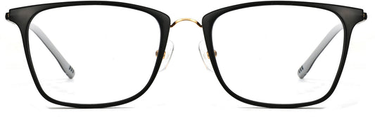 Saturn square black Eyeglasses from ANRRI