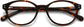 Scarlett Round Tortoise Eyeglasses from ANRRI, closed view