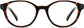Scarlett Round Tortoise Eyeglasses from ANRRI, front view