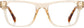 Serena Square Brown Eyeglasses from ANRRI, front view