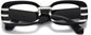 Sevyn Rectangle Black Eyeglasses from ANRRI, closed view