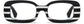 Sevyn Rectangle Black Eyeglasses from ANRRI, front view