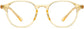 Shane Geometric Yellow Eyeglasses from ANRRI, front view