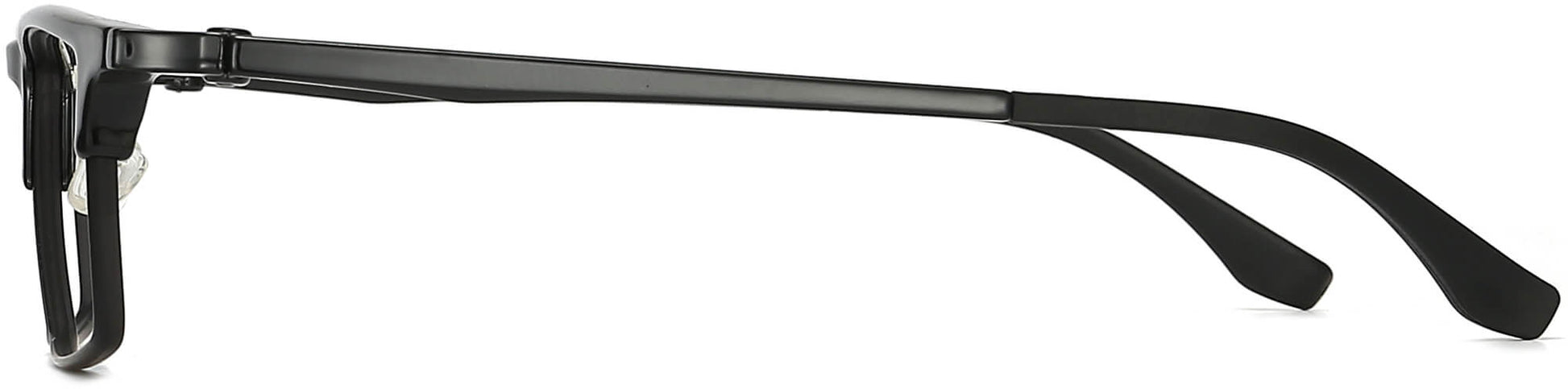 Shawn Rectangle Black Eyeglasses from ANRRI, side view