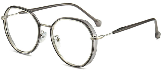 Sierra Round Gray Eyeglasses from ANRRI