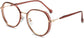 Sierra Round Pink Eyeglasses from ANRRI