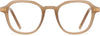Skye Geometric Brown Eyeglasses from ANRRI, front view
