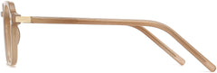 Skye Geometric Brown Eyeglasses from ANRRI, side view