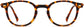 Skyler Round Tortoise Eyeglasses from ANRRI, front view