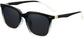Sofia Black Plastic Sunglasses from ANRRI, angle view