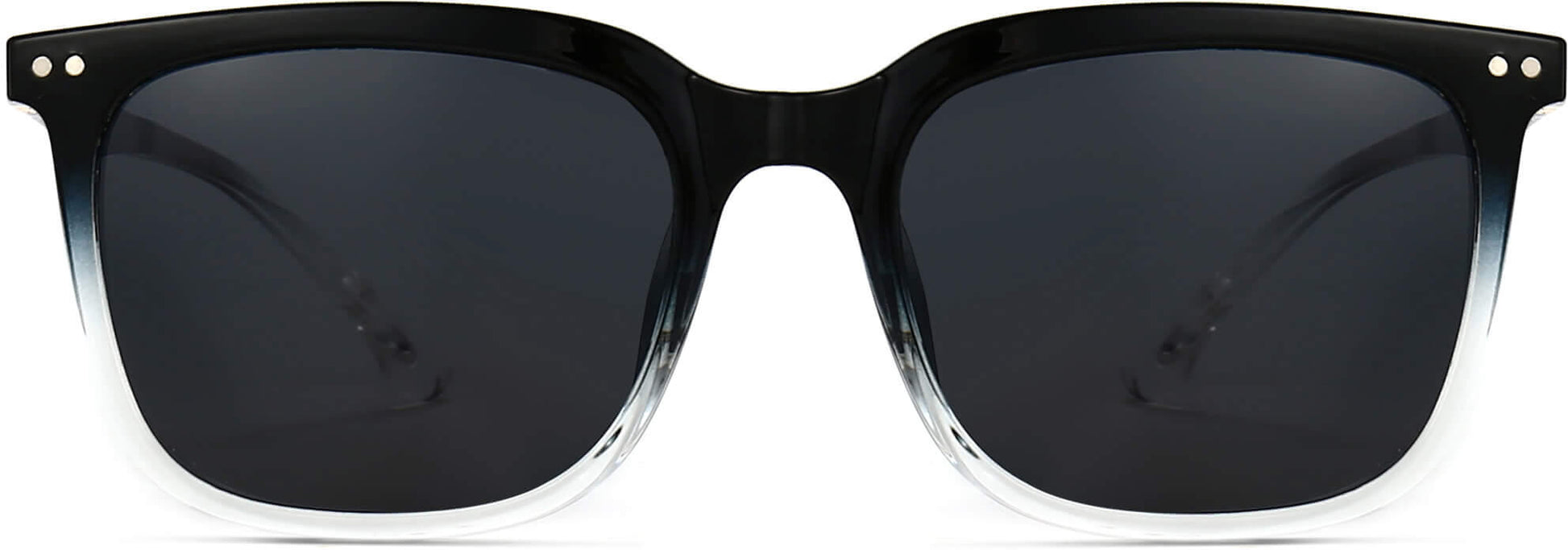 Sofia Black Plastic Sunglasses from ANRRI, front view