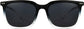 Sofia Black Plastic Sunglasses from ANRRI, front view