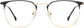 Song Square Black Eyeglasses from ANRRI, front view