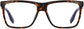 Stella Rectangle Tortoise Eyeglasses from ANRRI, front view