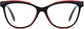 Stilsky Cateye Black Eyeglasses from ANRRI front view