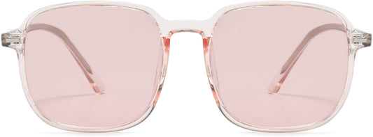 Sunny Clear Pink Acetate Sunglasses from ANRRI