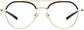 Sutton Round Black Eyeglasses from ANRRI, front view