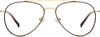 Sylas Aviator Brown Eyeglasses from ANRRI, front view